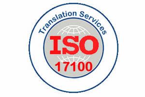certificate or logo for ISO17100 for translation services